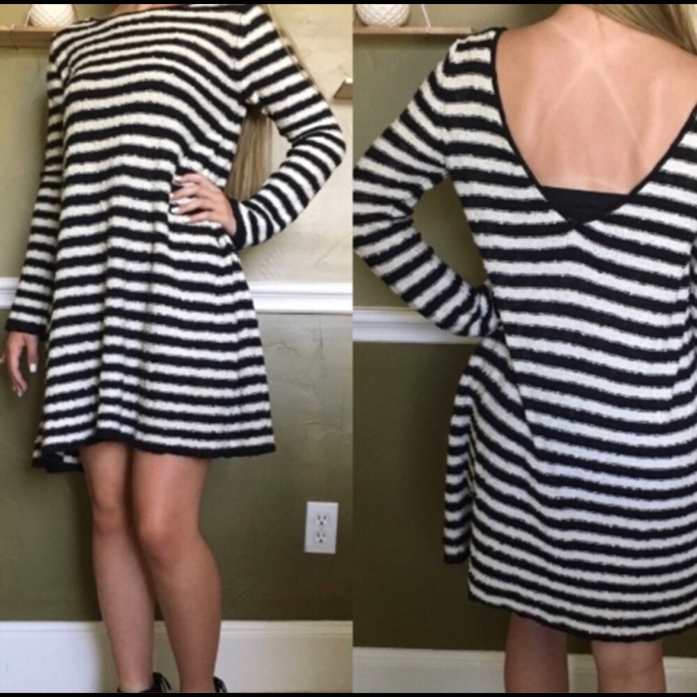 Free People Stripe Sweater Dress
